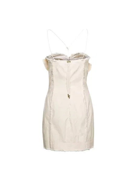 Sukienka jeansowa Jacquemus biała