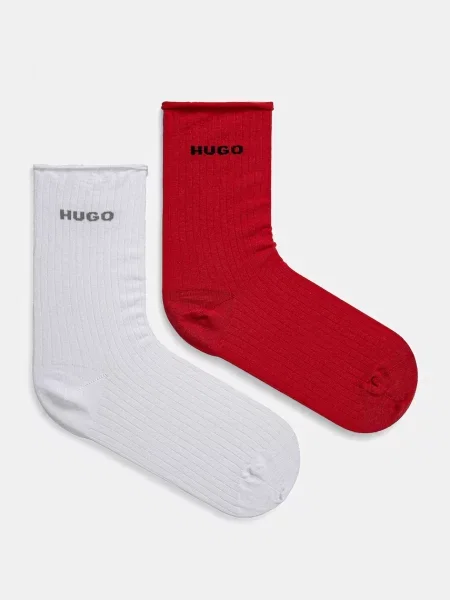 Чорапи HUGO 2 чифта червено