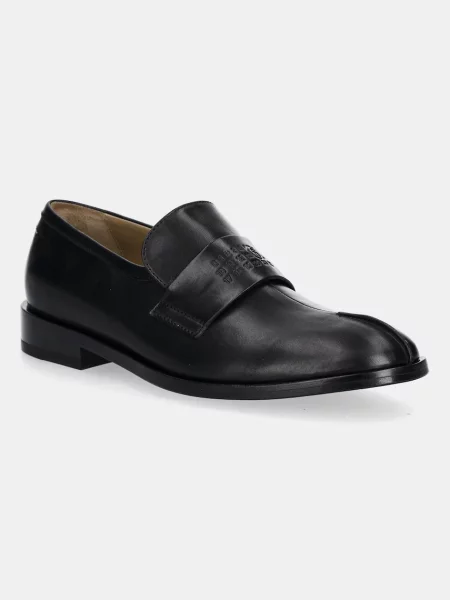 Кожаные мокасины Mm6 Maison Margiela черные