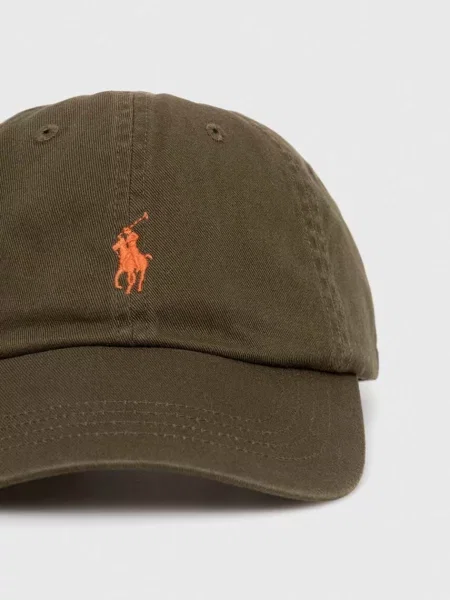Бейсболка Polo Ralph Lauren однотонна зелений