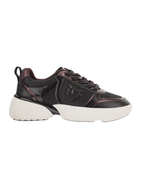 Sneakersy Pinko skórzane czarne