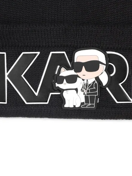 Czapka dziecięca Karl Lagerfeld czarna