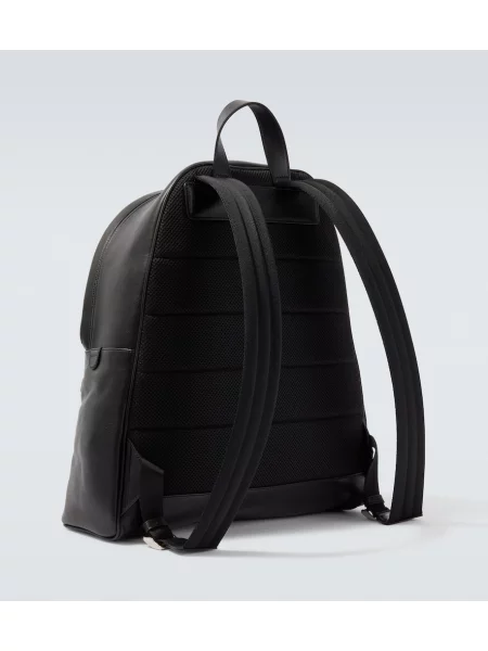 Rucsac Gucci din piele cu dungi negru