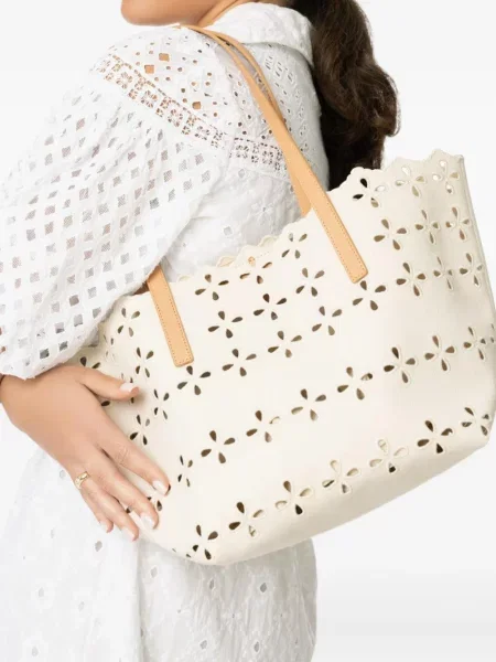 Geantă Loeffler Randall cu model floral alb
