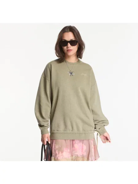 Šaty Diesel D-Orely Sweatshirt Dress Green L zelené