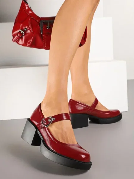 Pantofi casual Rorina bordo