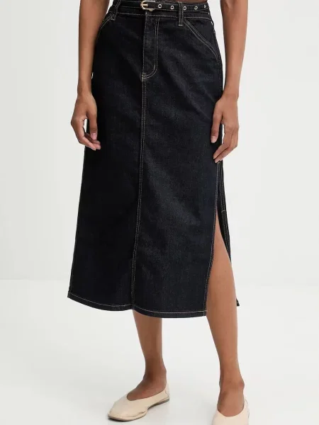 Traper suknja Answear.LAB tamno midi pencil plava