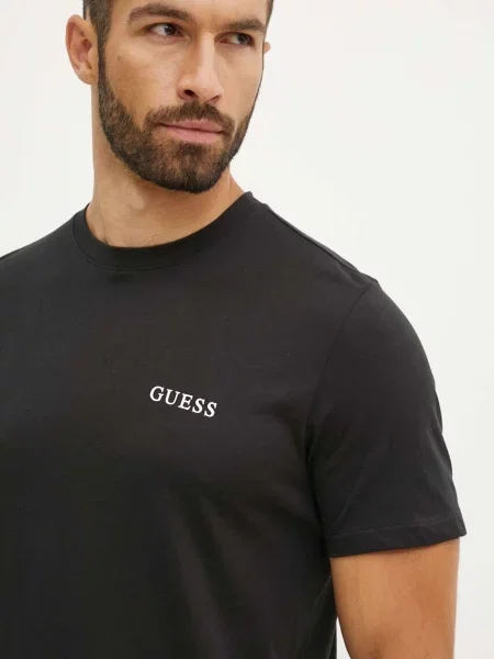 Tričko Guess s potiskem černá