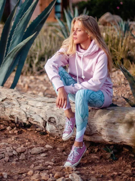 Bluza sportowa z kapturem DEEP TRIP Luzak różowa