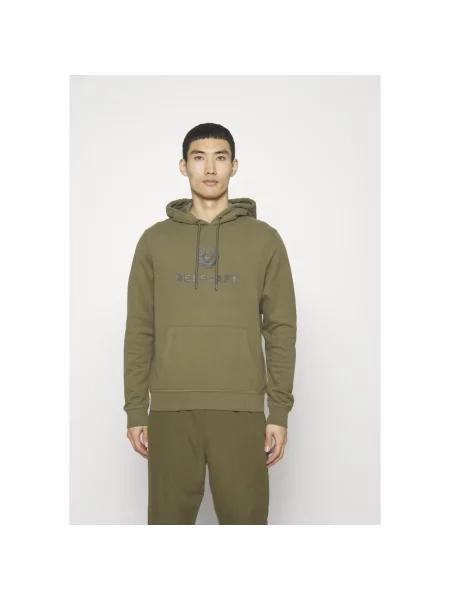 Bluza z kapturem Belstaff z kapturem zielona