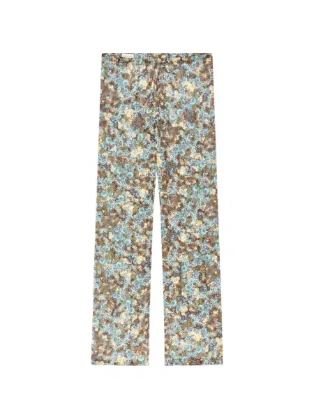 Pantaloni Dries Van Noten albastru