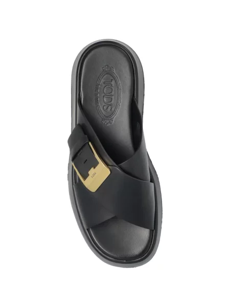 Papuci tip mules Tod's negru