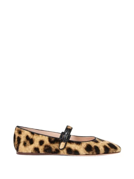 Balerini Loeffler Randall cu imagine cu model leopard maro