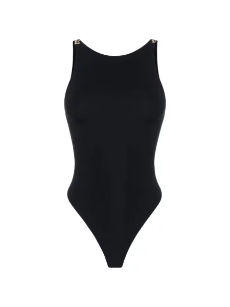 Body Elisabetta Franchi din jerseu negru