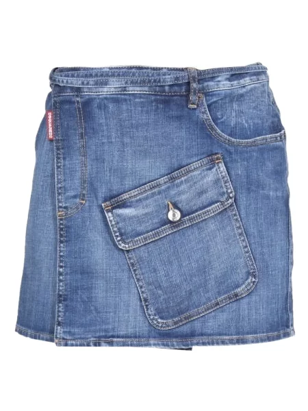 Fusta mini Dsquared2 albastru