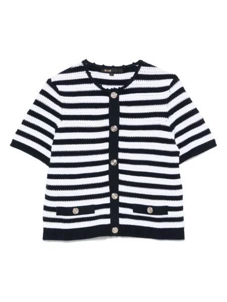 Жилетка Maje изрязани бяло