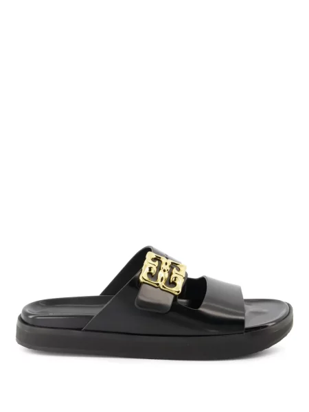 Klapki Givenchy skórzane czarne