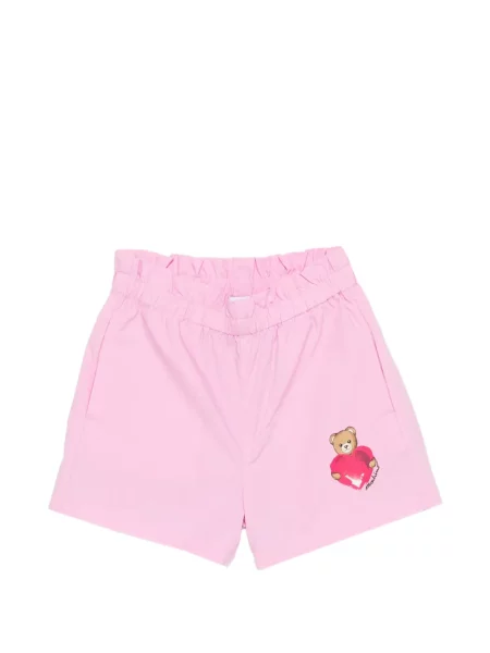 Szorty dziecięce Moschino różowe