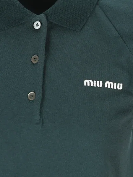 Tricou Miu Miu cu dungi verde