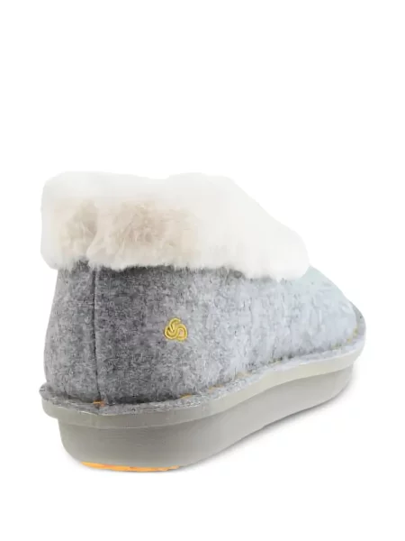 Krzneni ukras sandale Clarks Originals s krznom siva