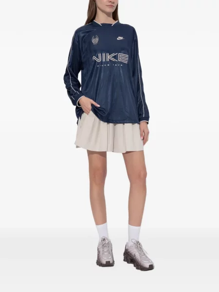 Tricou Nike cu dungi cu imagine albastru