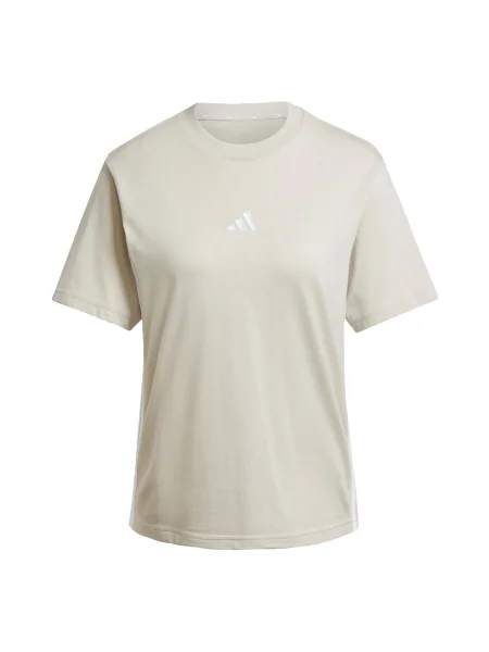 Tricou Adidas Sportswear cu dungi bej
