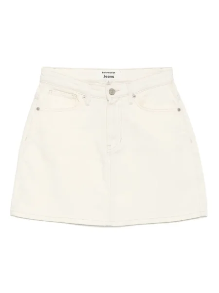 Fusta mini Reformation alb