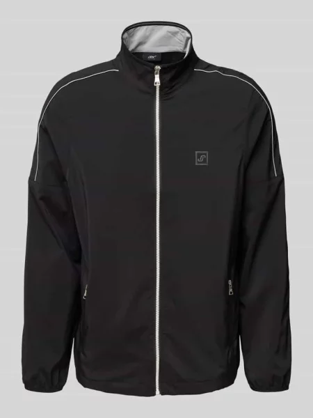 Kurtka treningowa z zapinanymi na błyskawiczny model ‘DARIUS’ Joy czarna