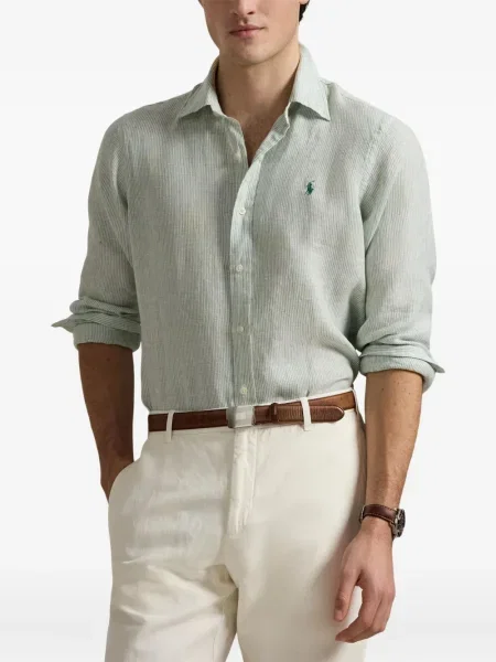 Polo Polo Ralph Lauren zdrențuiți cu dungi de costum alb