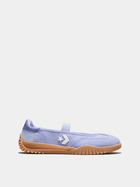 Замшеві Балетки CONVERSE RUN STAR TRAINER BALLET FLAT фіолетовий