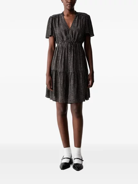 Rochie mini Marc O'polo cu imagine cu imprimeu geometric negru