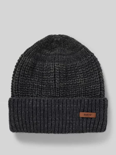 Czapka beanie z detalem z logo Barts granatowa