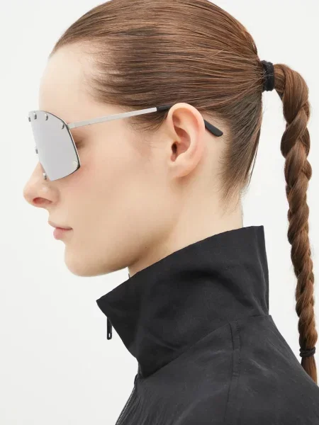Солнцезащитные очки Rick Owens Drkshdw серебряные