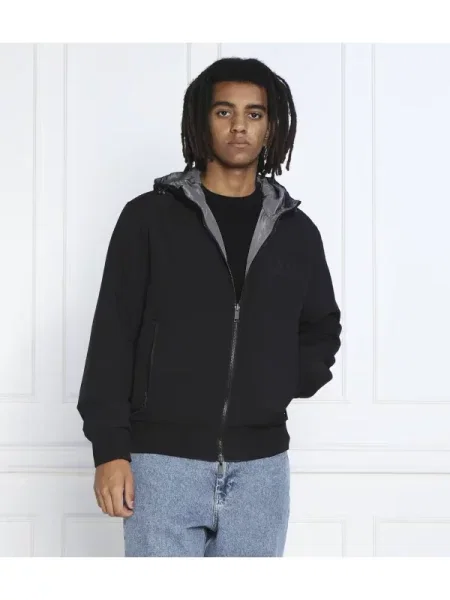 Armani Exchange Kétoldalas kabát BLOUSON fekete