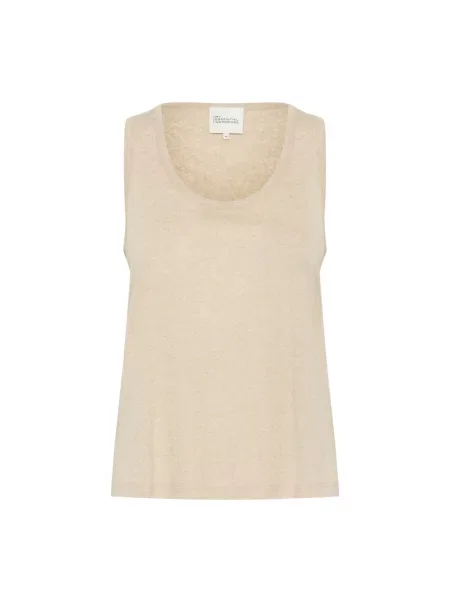 Top My Essential Wardrobe w kolorze melanż beżowy