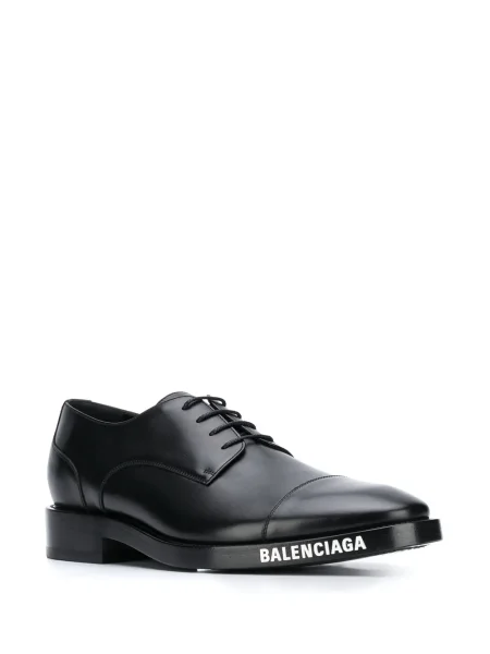 Pantofi derby Balenciaga cu imagine negru