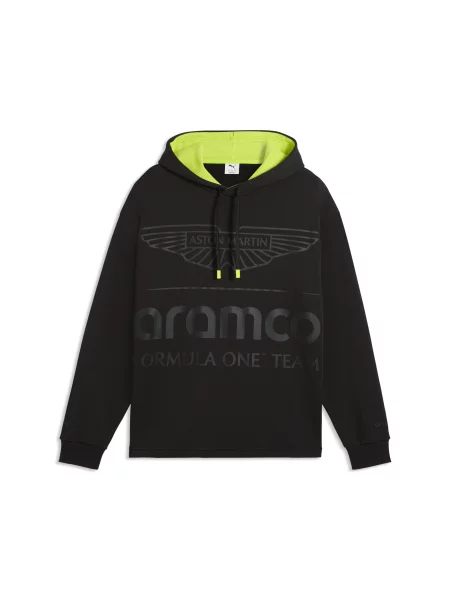 Bluza z kapturem PUMA x ASTON MARTIN ARAMCO TEAM o luźnym kroju Akcesoria S czarny