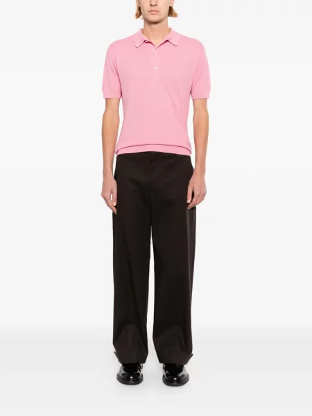 Tricou polo John Smedley roz