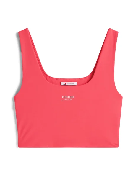Tommy Jeans Top deschis / argintiu roșu