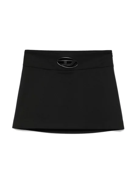 Spódnica mini Diesel na sprzączkę czarna