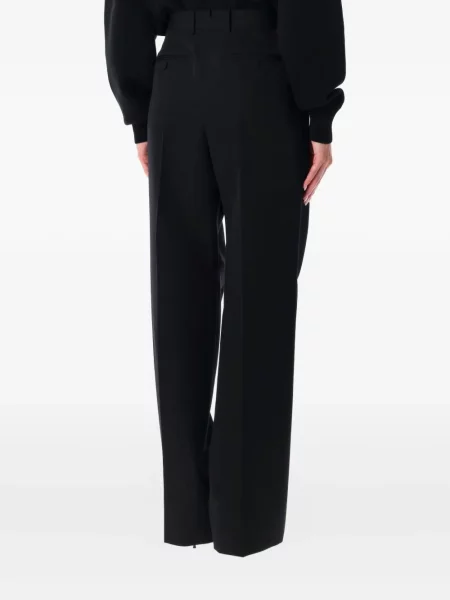 Pantaloni Tom Ford de lână plisate negru