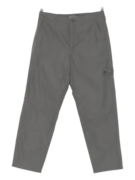 Pantaloni Stone Island cu strasuri gri