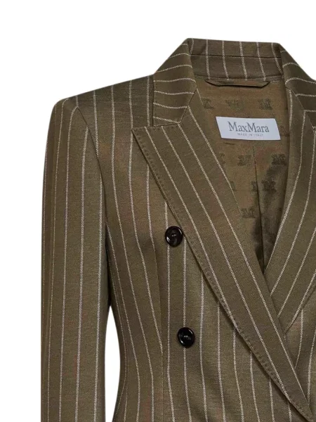 Sacou Max Mara cu două rânduri de nasturi verde