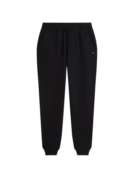 Pantaloni Tommy Hilfiger alergare cu cordon negru