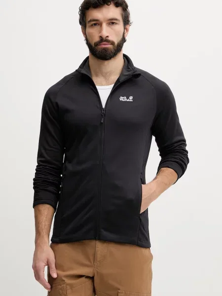 Jack Wolfskin šporni pulover Peak District črna