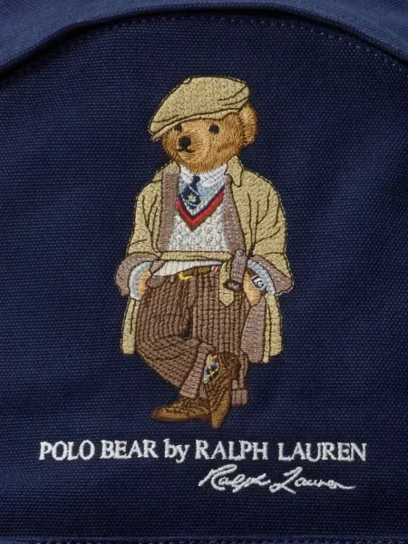 Chiloți Polo Ralph Lauren din țesătură twill cu autograf cu glugă albastru