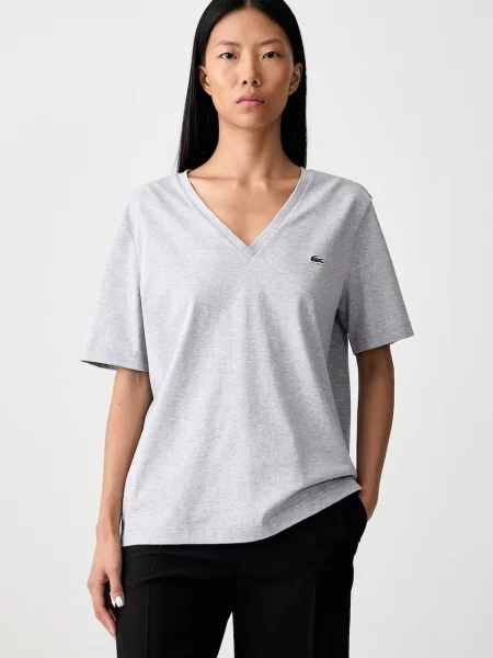Lacoste tricou basic de damă din gri