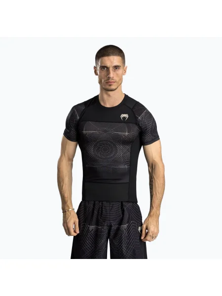 Venum G-Fit Air Férfi rövid ujjú mellény mélyfekete/sivatagi homok. Méret: S fekete