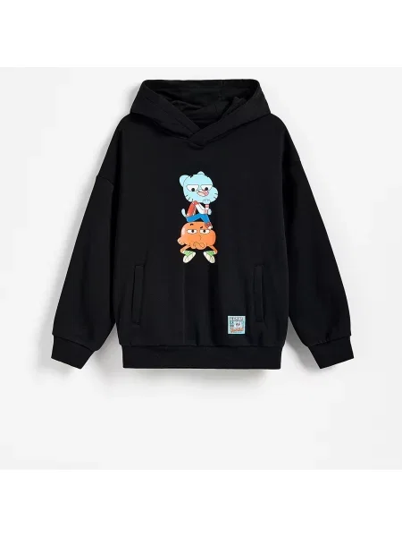 Reserved Amazing World of Gumball pulóver fekete