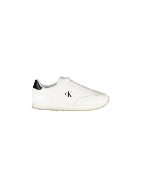 Bőr félcipo Calvin Klein Jeans fehér